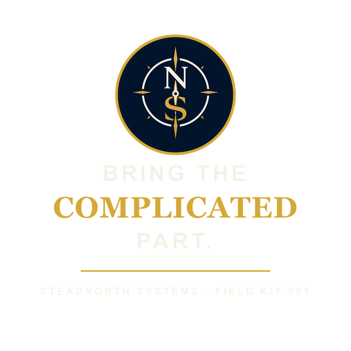 Bring the complicated part SteadNorth shirt artwork